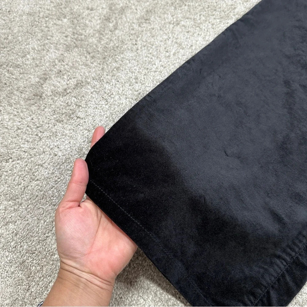 NEW J. Jill Velveteen High Rise Full Straight Leg Pants in Black Size 16 - Picture 10 of 16